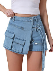 Stretch Denim Shorts