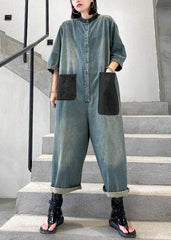 2021 new denim jumpsuit thin section jumpsuit