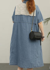 2021 Wash Casual Lace Shawl Two Piece Denim Dress