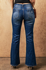 Baeful – High Rise Flare Jeans mit Taschen