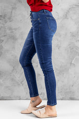 Baeful „What You Want“-Jeans mit Knopfleiste und Tasche