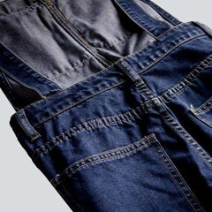 Dark wash men denim jumpsuit