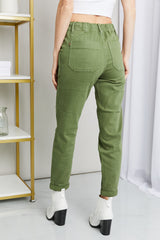 Judy Blue Jeans in voller Größe mit Kordelzug in der Taille und Tasche
