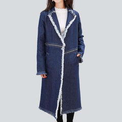 Adjustable women denim coat