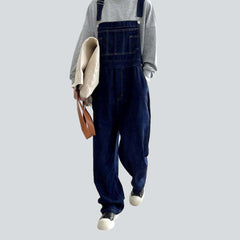 Baggy denim jumpsuit for women