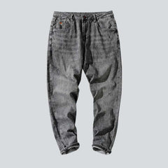 Baggy grey men denim pants