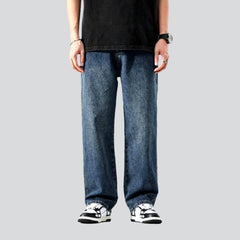 Baggy Mid-Waist-Jeans für Herren