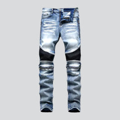 Biker Herren Sanded Jeans