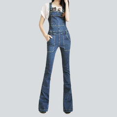 Boot cut women denim overall