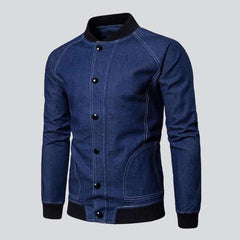 Buttoned men denim jacket