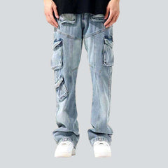 Cargo multi-pocket men jeans