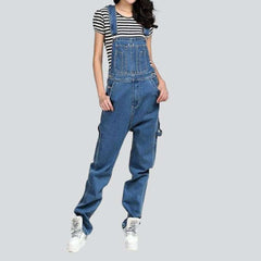 Casual loose women denim overall