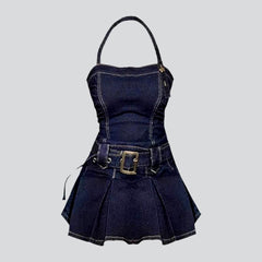 Classic mini women denim dress