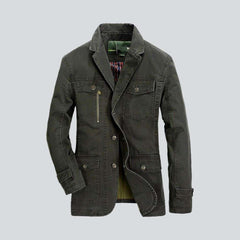 Color slim men jeans blazer