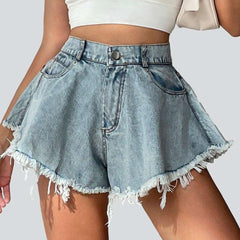 Culotte jeans shorts for women