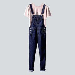 Dark wash denim jumpsuit