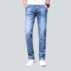 Diagonal pocket men slim jeans