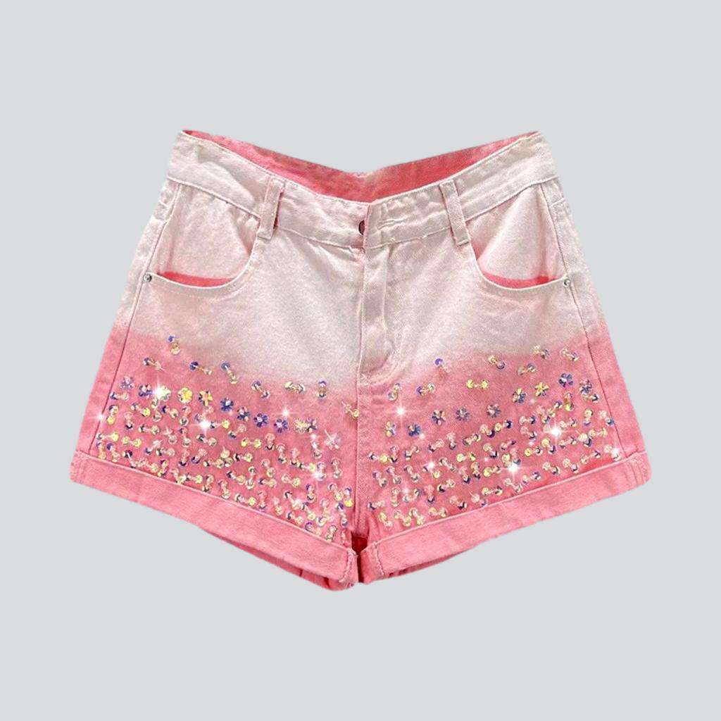 Penny Ribbed Cashmere Shorts Pink