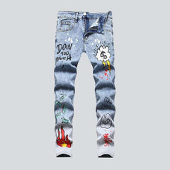 Dollar print men jeans