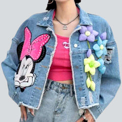 Embellished women denim jacket