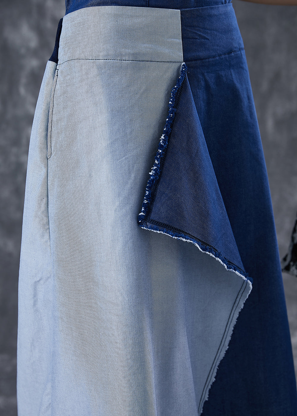 Fashion Blue Asymmetrical Patchwork Backless Denim Dress Summer Rae Jeans Fashion Blue Asymmetrical Patchwork Backless Denim Dress Summer Rae Jeans