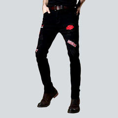 Fashion mid-waisted men jeans