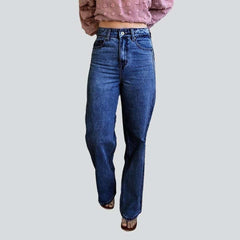 Fashionable women wide leg jeans