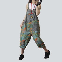 Grey jungle painted women overall