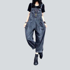 Grey urban women denim jumpsuit