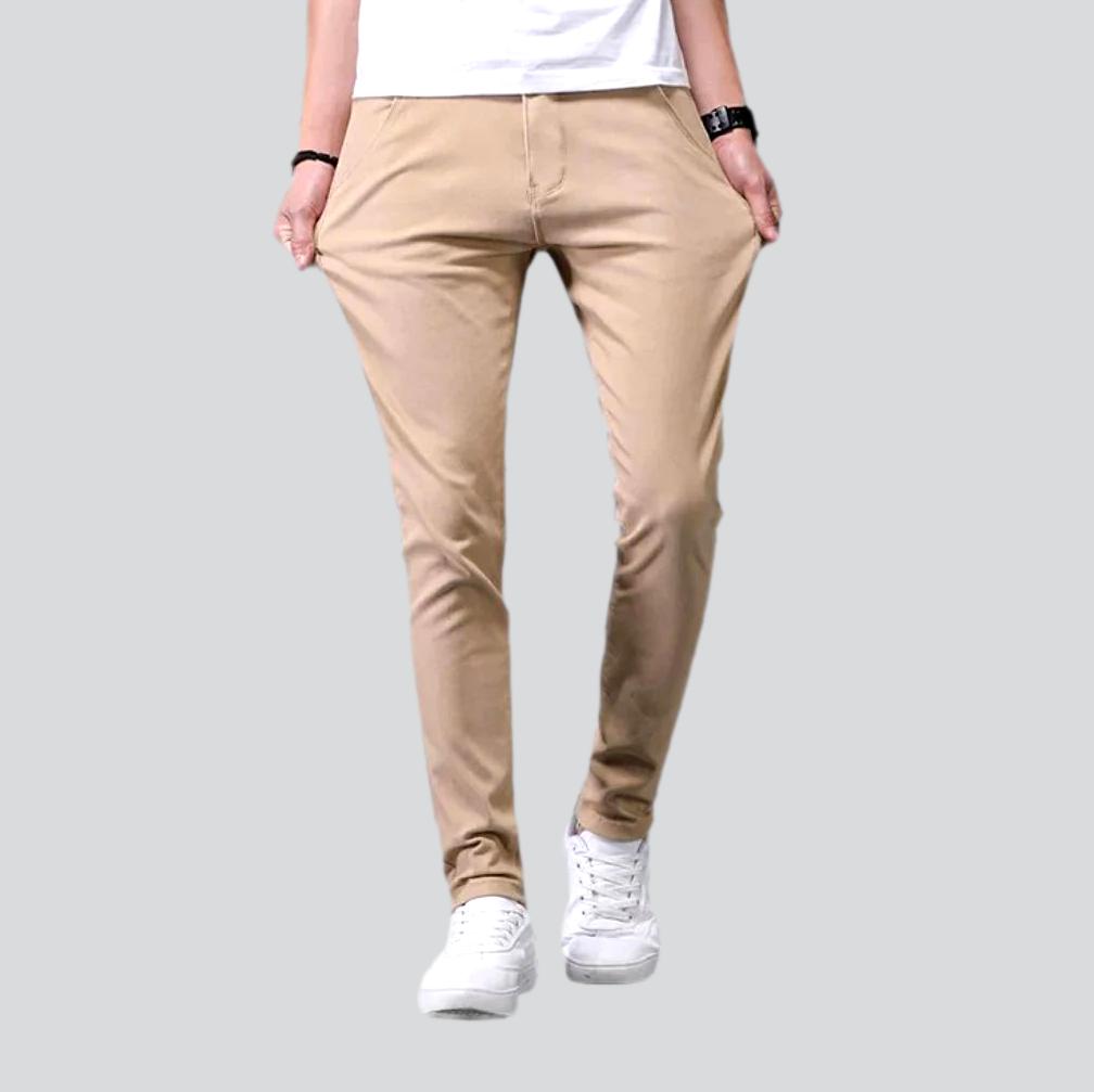 Slim men denim pants