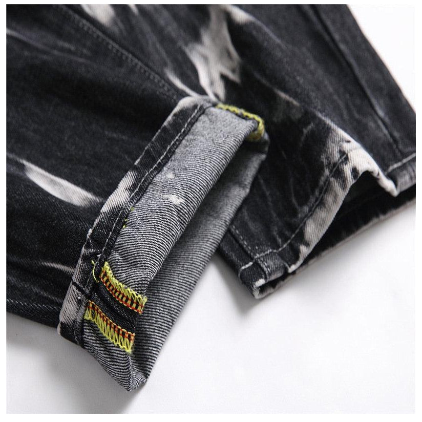 Urban mid-waisted men jeans