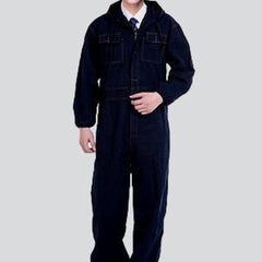 Wear resistant men denim overall