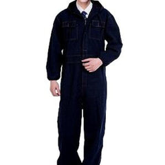 Wear resistant men denim overall