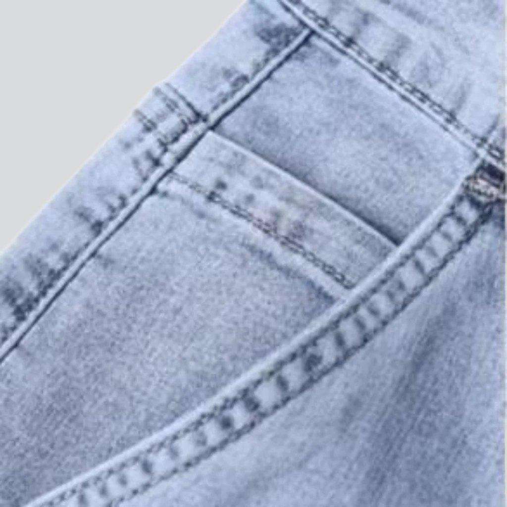 Mobile pocket slim men jeans