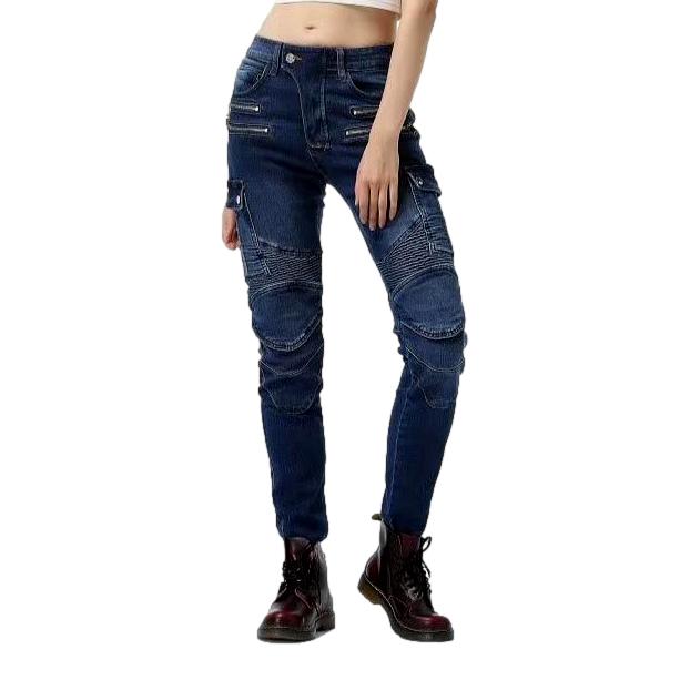 Biker protective jeans for women