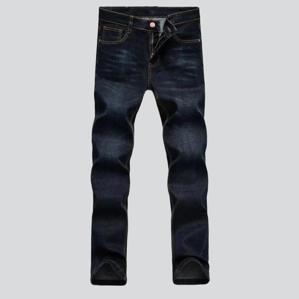 Slim whiskered jeans for men