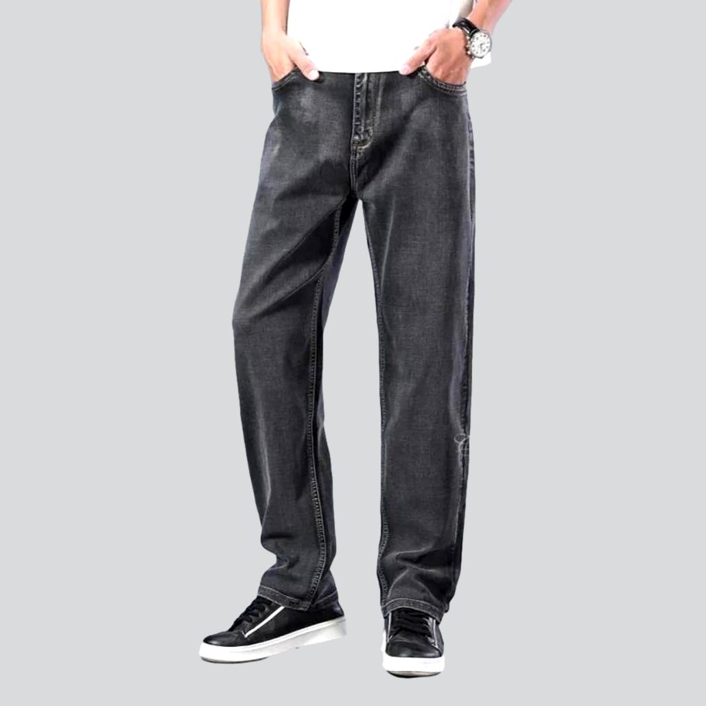 Dünne Stretch-Straight-Herrenjeans