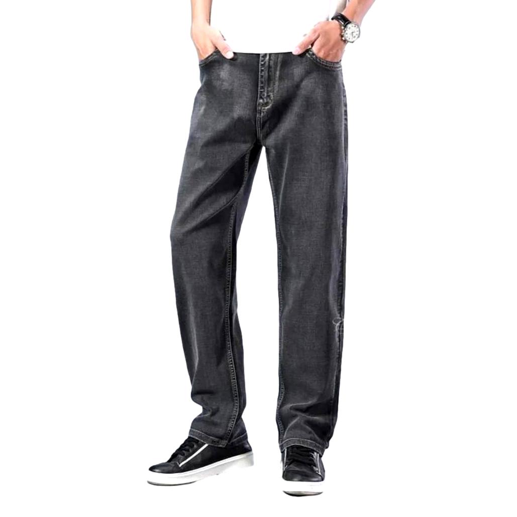 Dünne Stretch-Straight-Herrenjeans