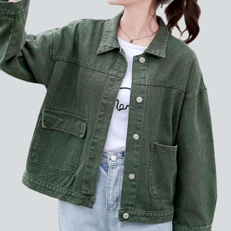 Oversized street denim jacket