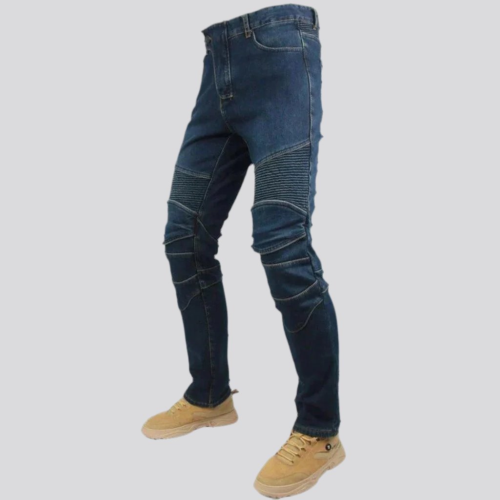 Biker men protective jeans