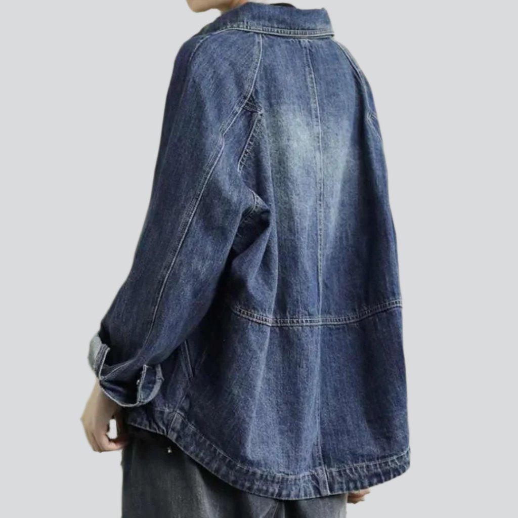 Roomy pocket women denim jacket