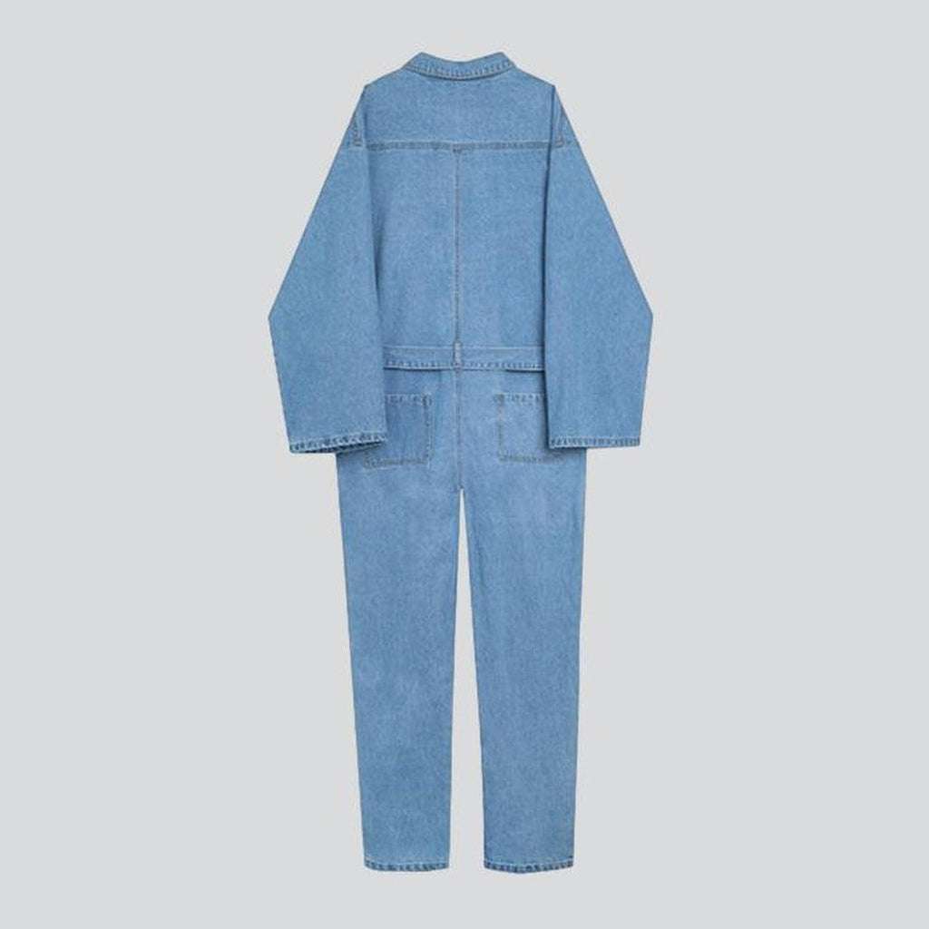 Loose denim overall for men