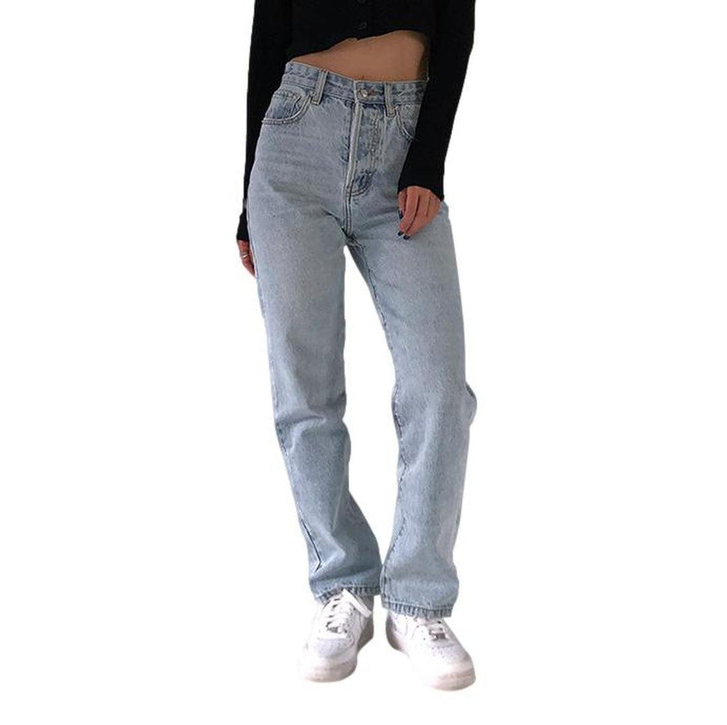 Trendy straight women jeans