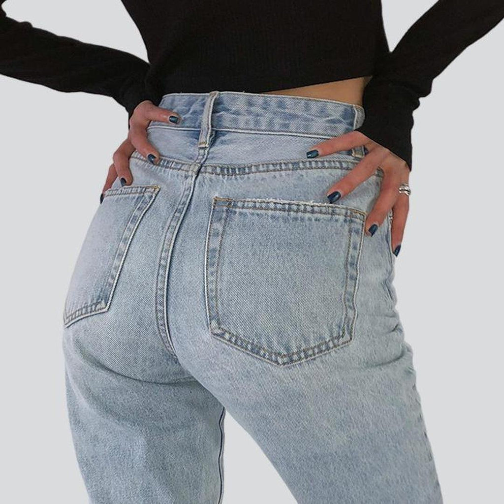 Trendy straight women jeans