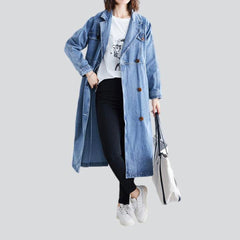 Oversized bleached women denim coat