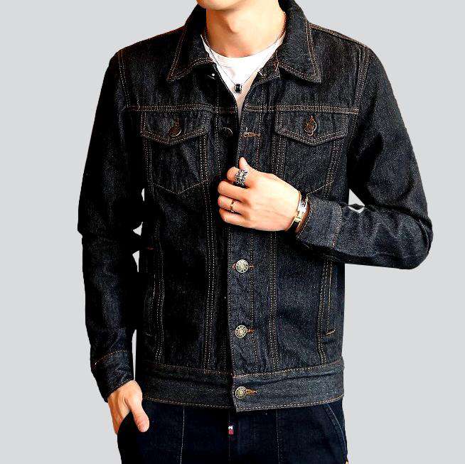 Casual trucker denim jacket