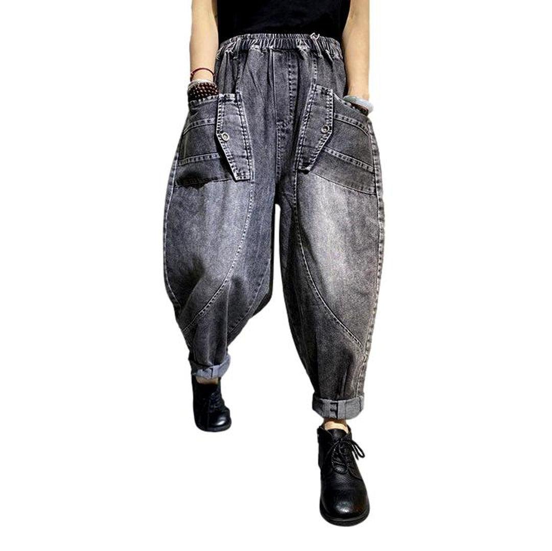 Vintage grey baggy denim pants