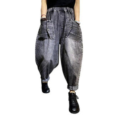 Vintage grey baggy denim pants