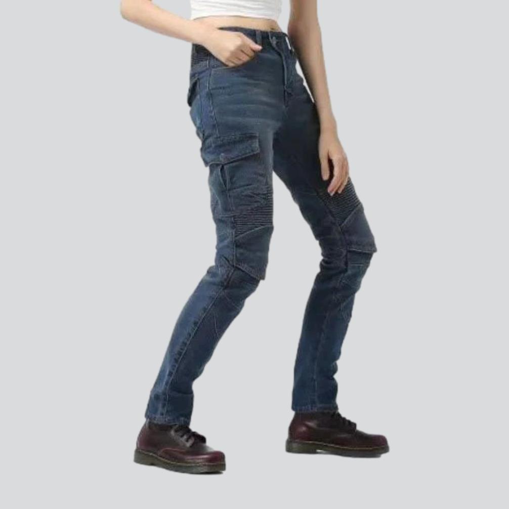 Knee-pads motorcycle jeans