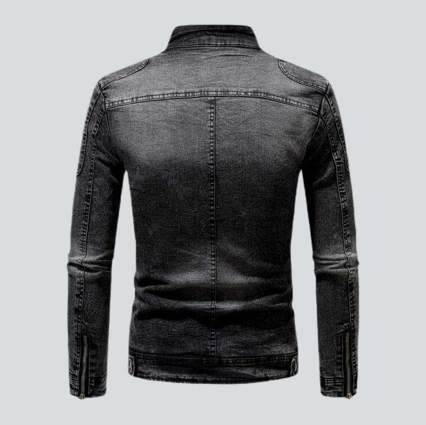 Motorcycle men denim jacket